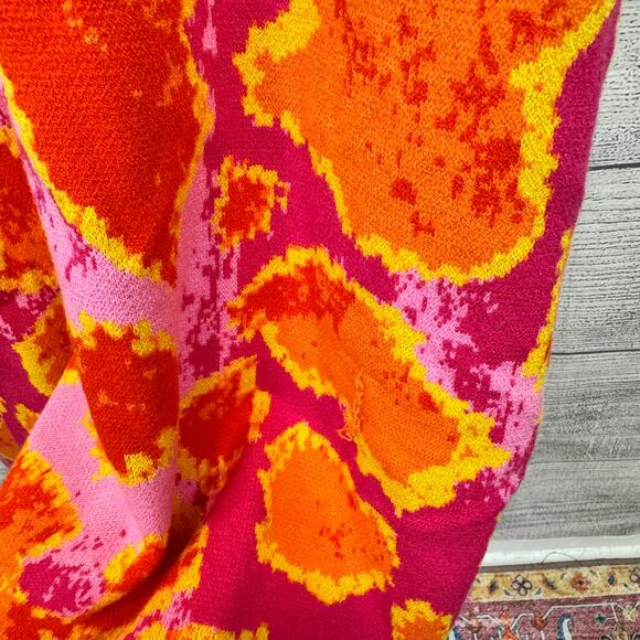 Never Fully Dressed Plus Size Pink Orange Animal Sydney Knit Midi Dress Size XXL - Picture 8 of 9